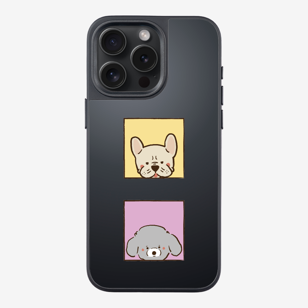 Bulldog and Poodle Phone Case