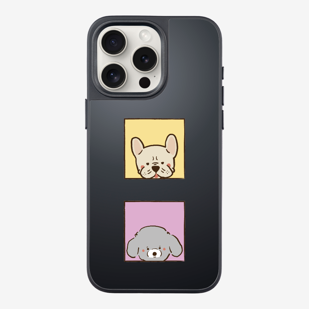 Bulldog and Poodle Phone Case