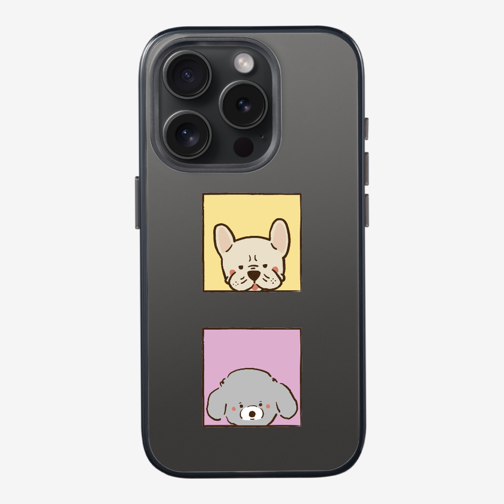 Bulldog and Poodle Phone Case