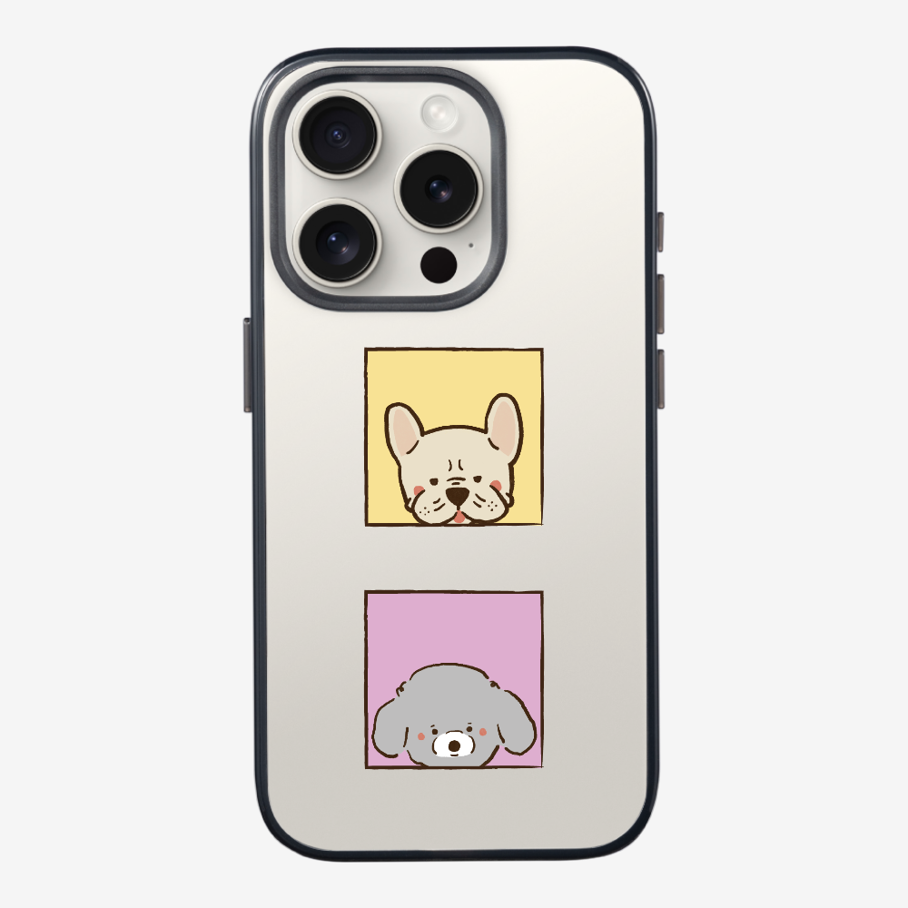 Bulldog and Poodle Phone Case