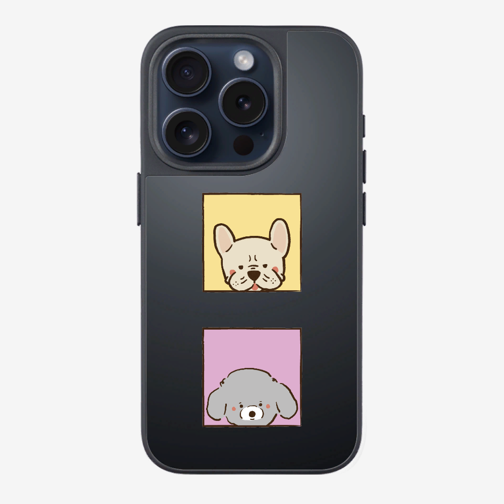 Bulldog and Poodle Phone Case