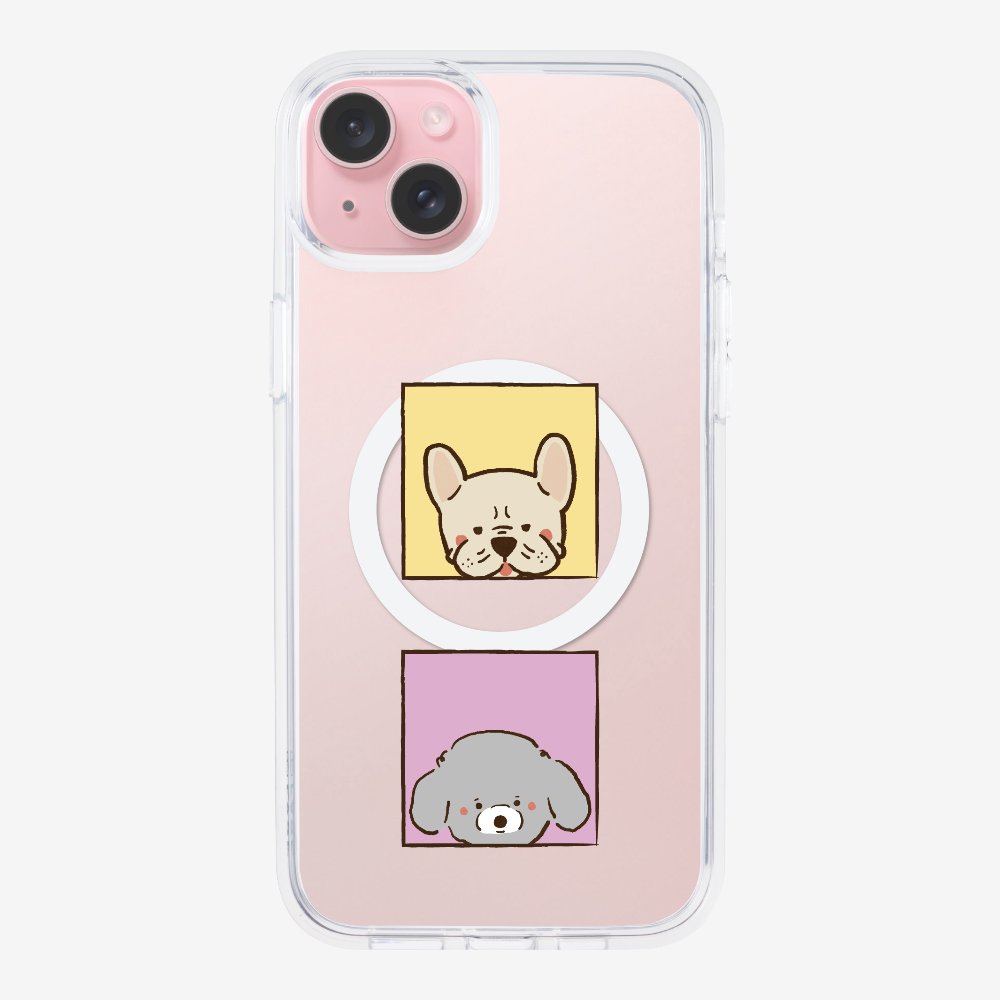 Bulldog and Poodle Phone Case