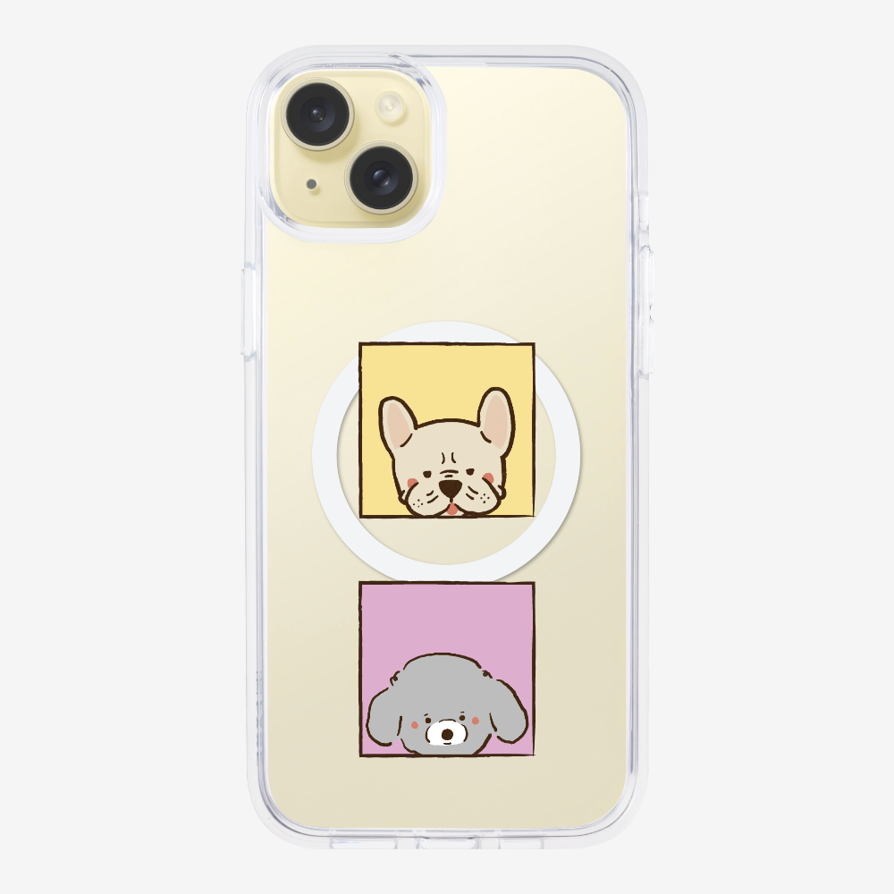 Bulldog and Poodle Phone Case