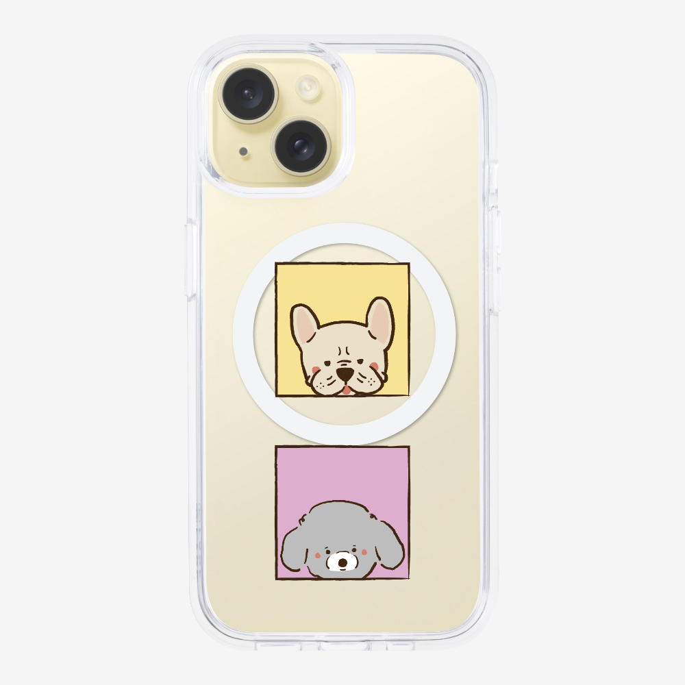 Bulldog and Poodle Phone Case