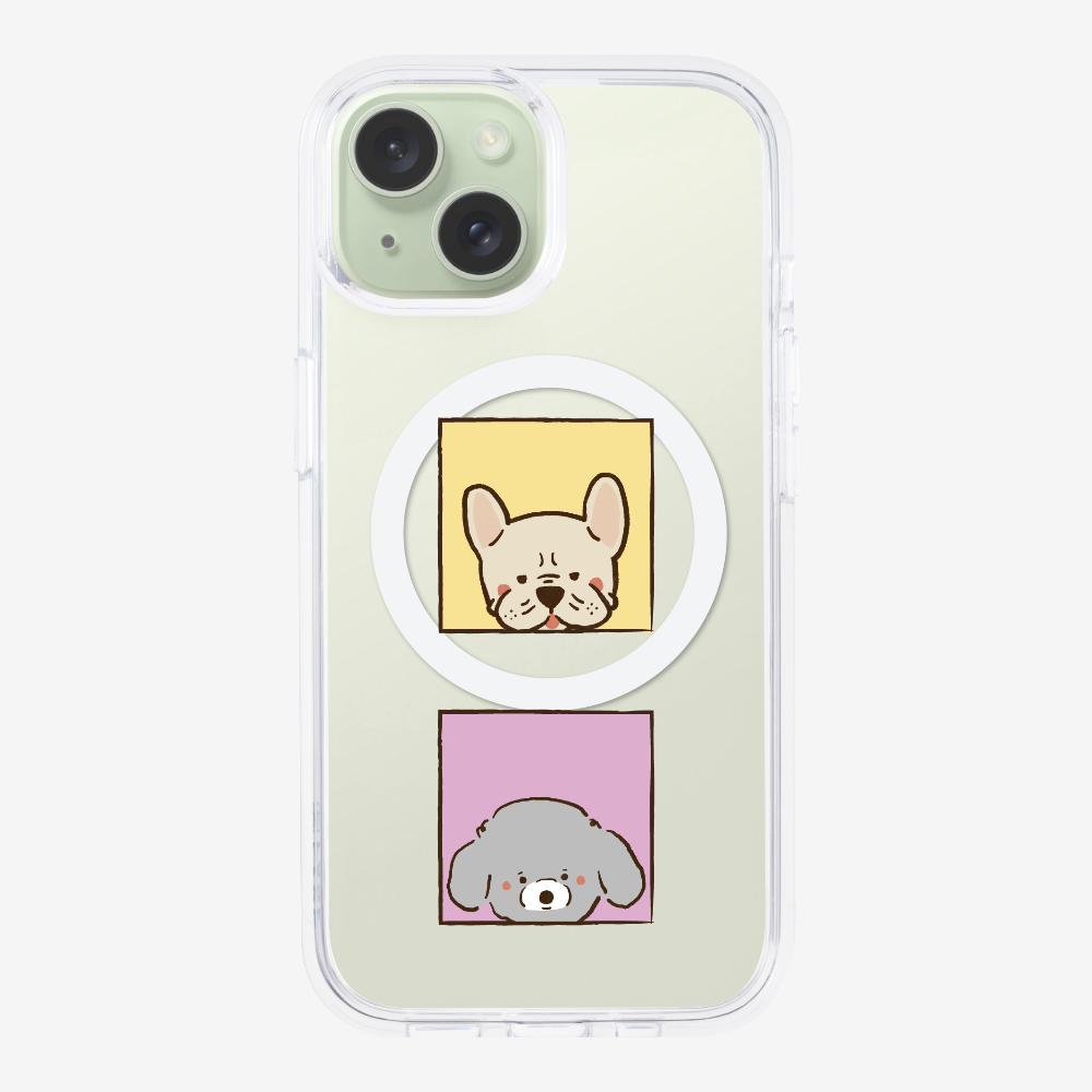 Bulldog and Poodle Phone Case