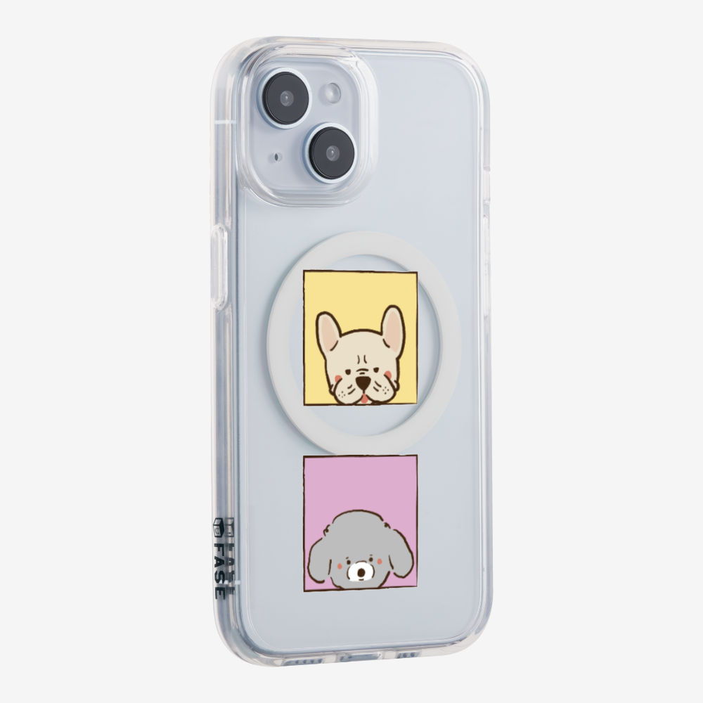 Bulldog and Poodle Phone Case