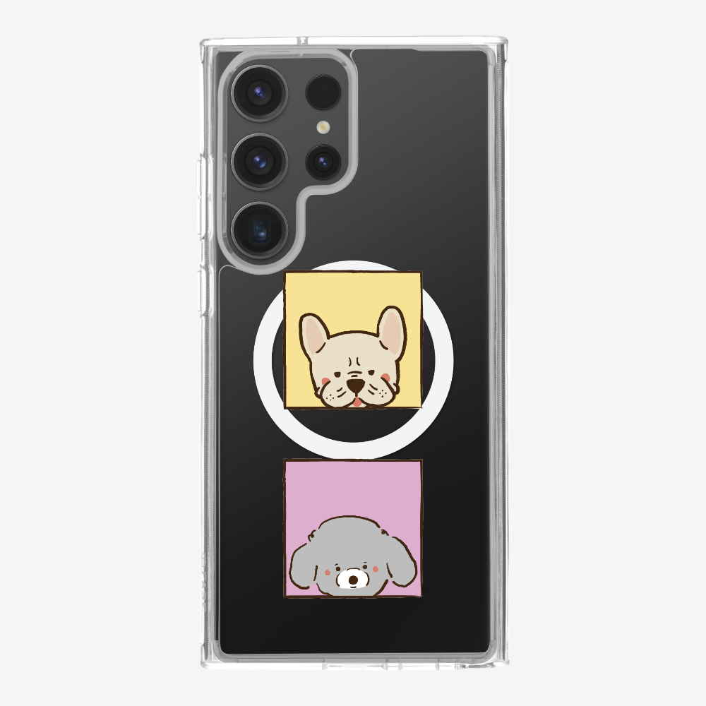 Bulldog and Poodle Phone Case