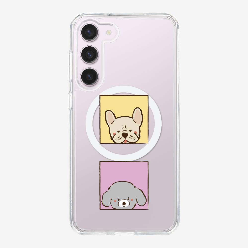 Bulldog and Poodle Phone Case