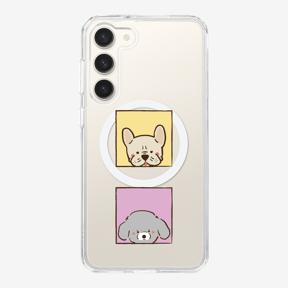 Bulldog and Poodle Phone Case