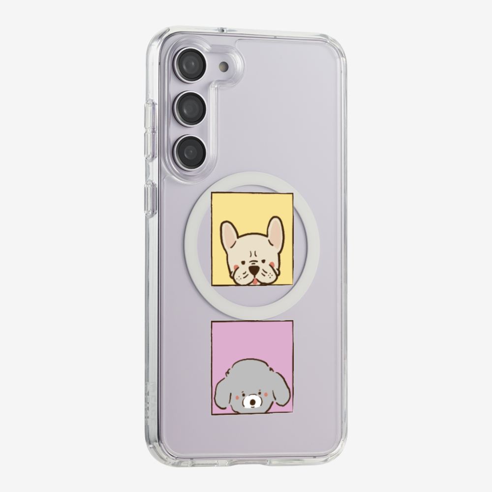 Bulldog and Poodle Phone Case