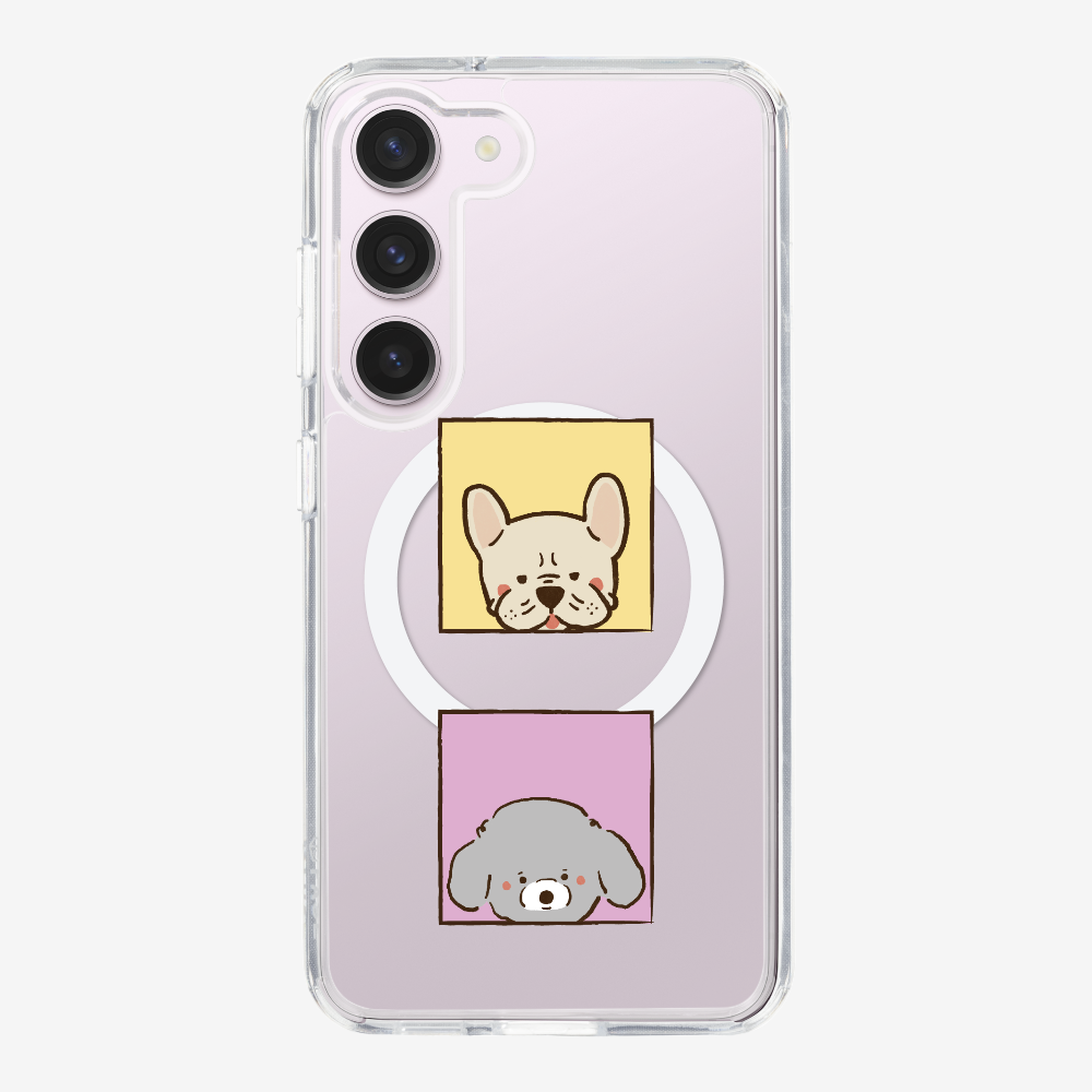 Bulldog and Poodle Phone Case