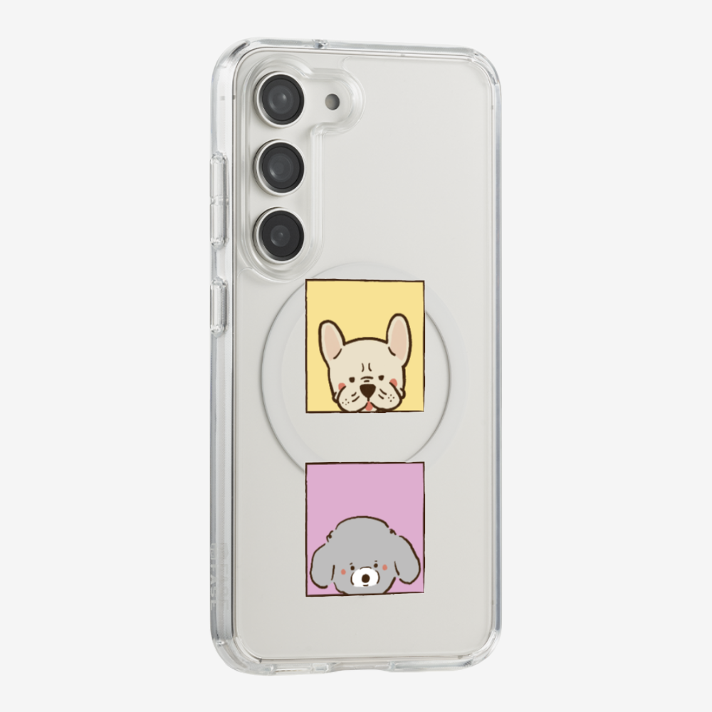 Bulldog and Poodle Phone Case