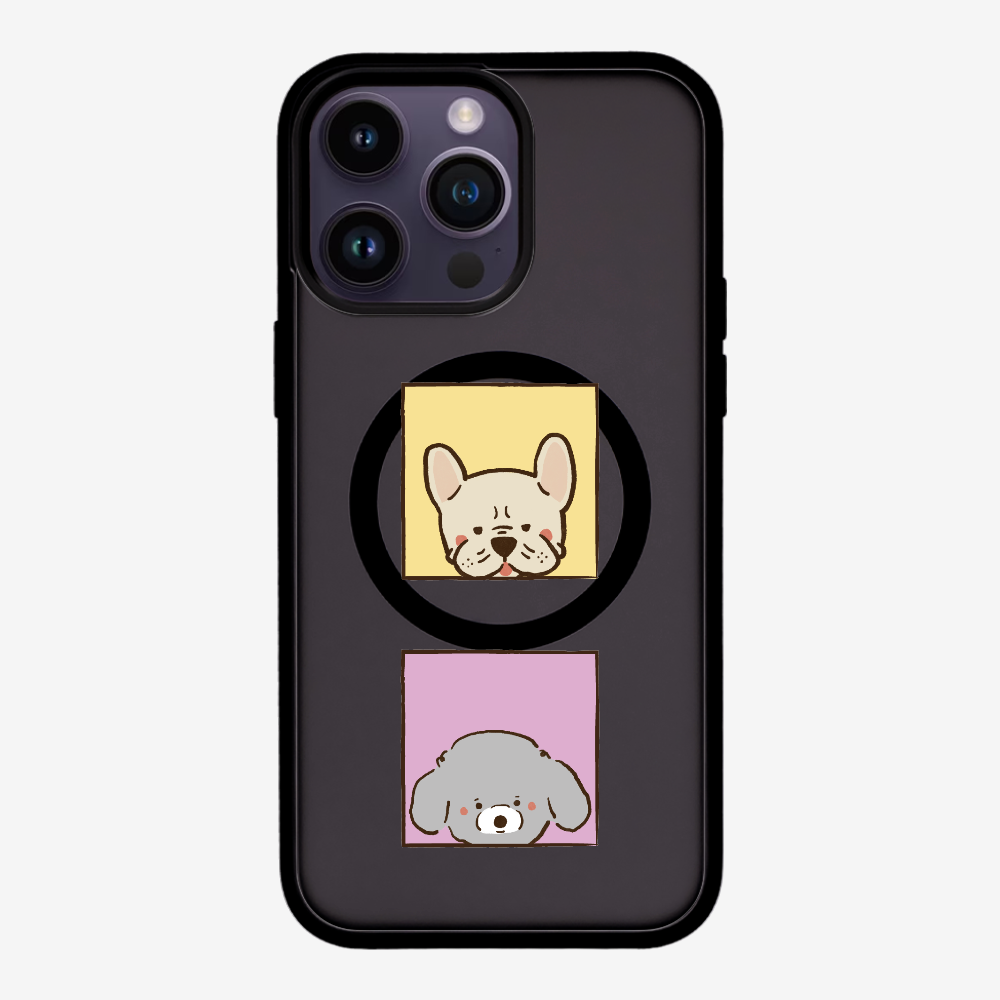 Bulldog and Poodle Phone Case