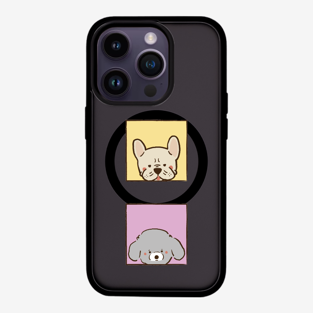 Bulldog and Poodle Phone Case