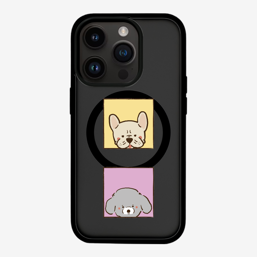 Bulldog and Poodle Phone Case