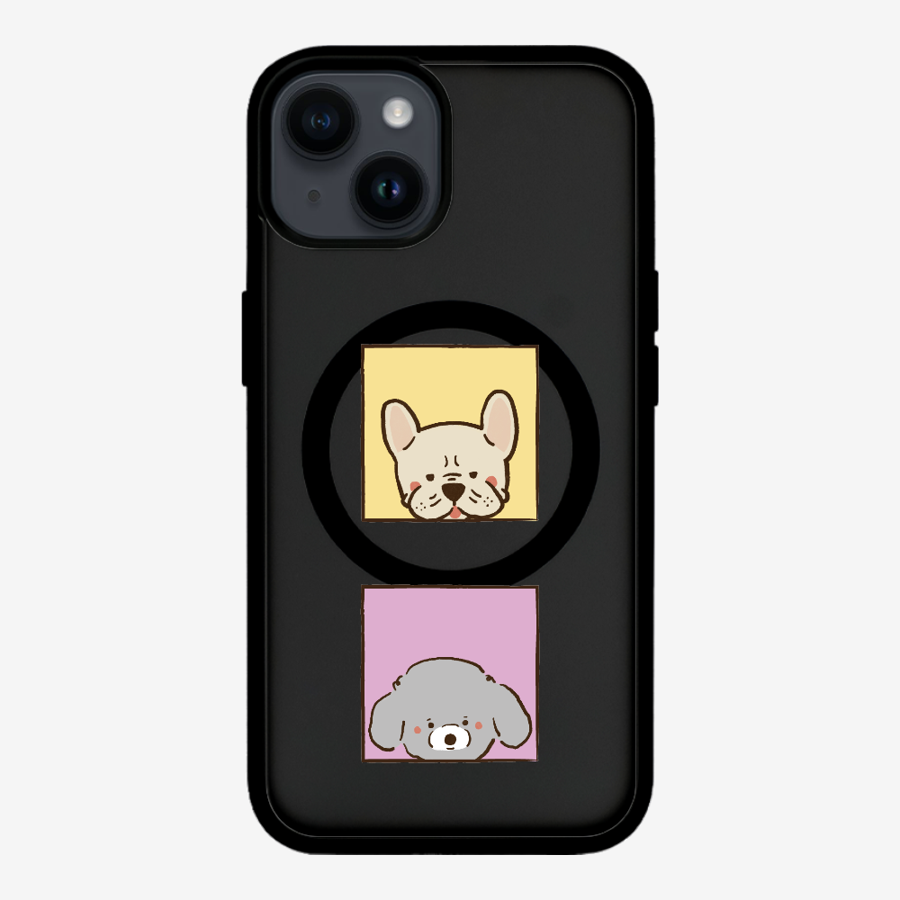 Bulldog and Poodle Phone Case