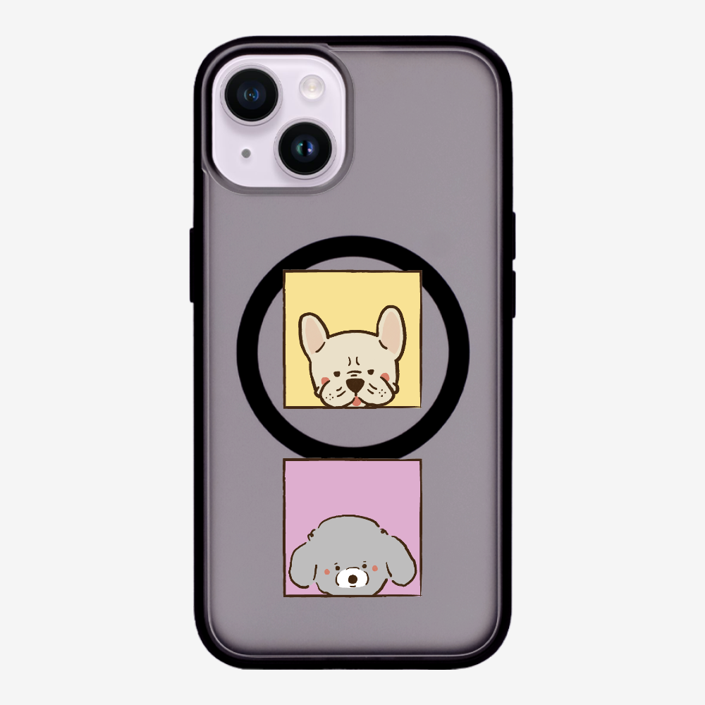 Bulldog and Poodle Phone Case