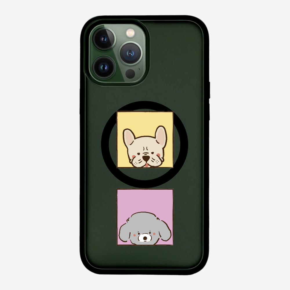 Bulldog and Poodle Phone Case