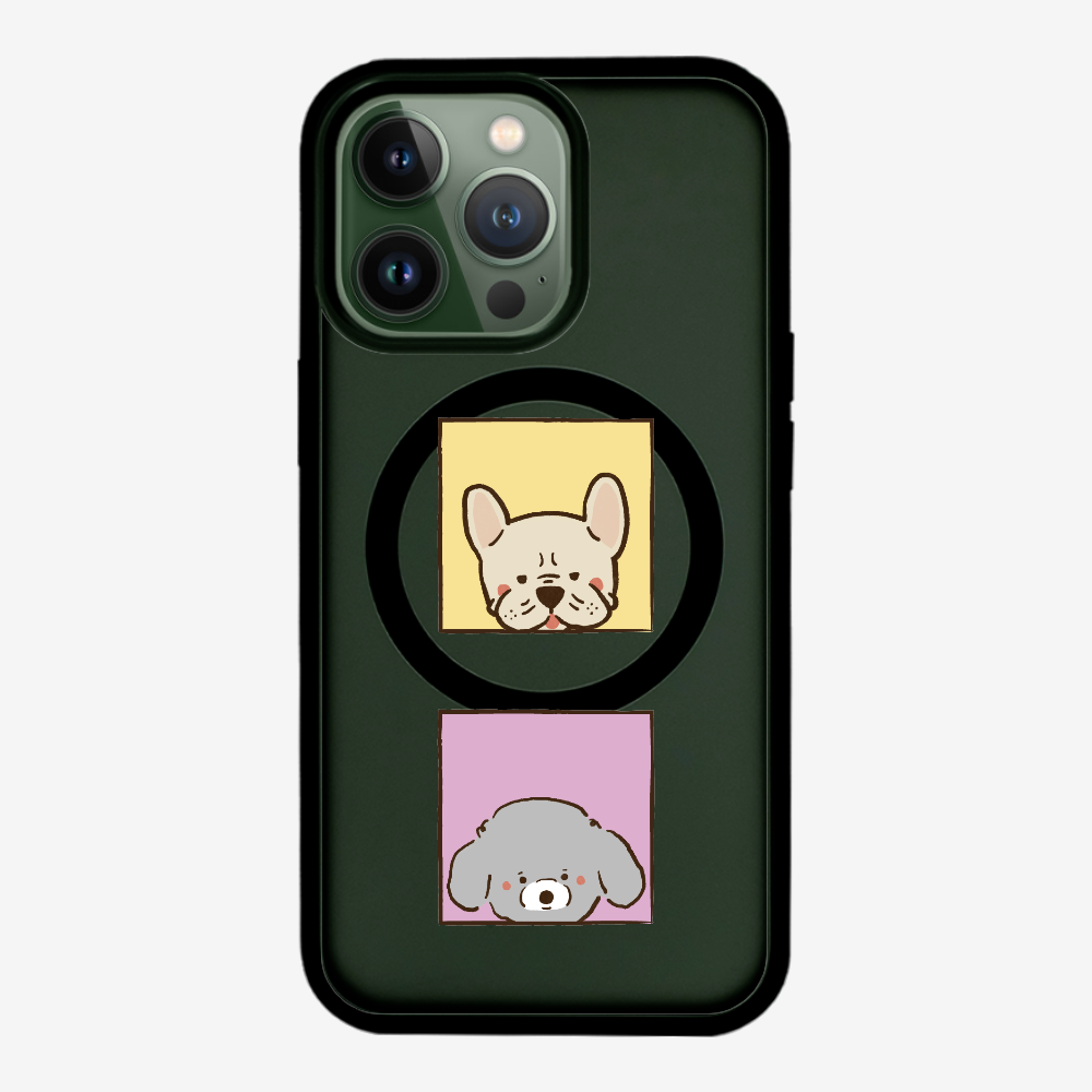 Bulldog and Poodle Phone Case