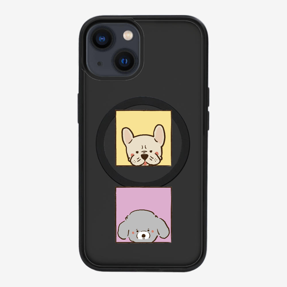 Bulldog and Poodle Phone Case