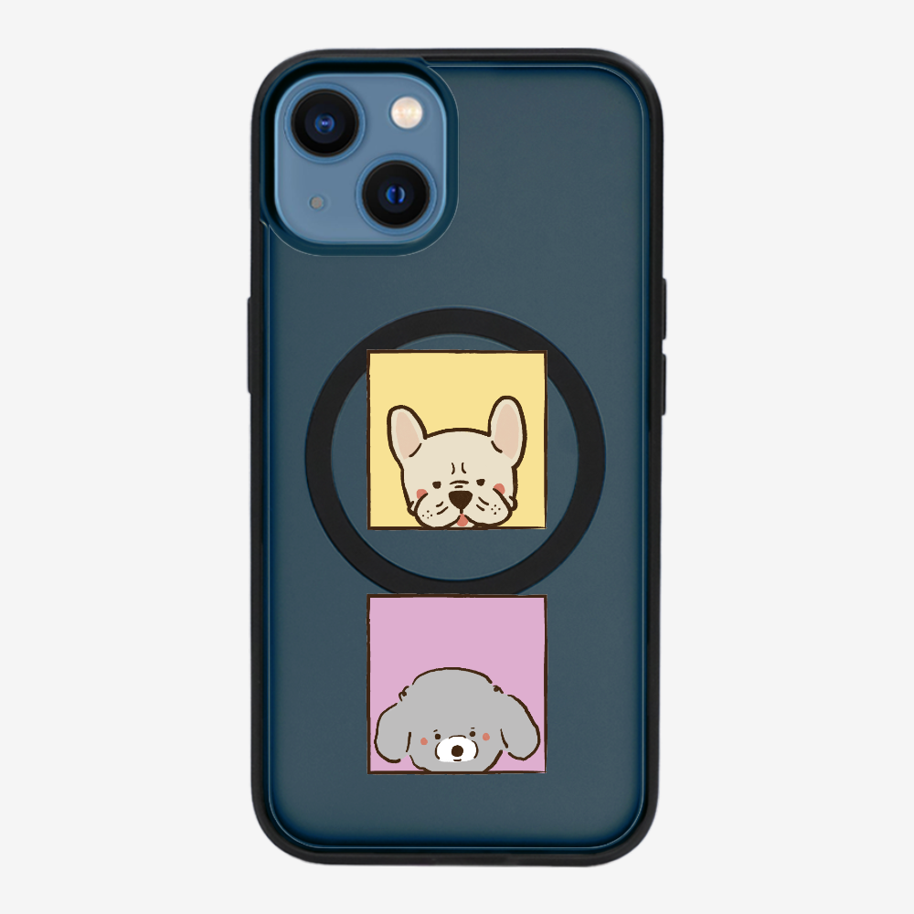 Bulldog and Poodle Phone Case