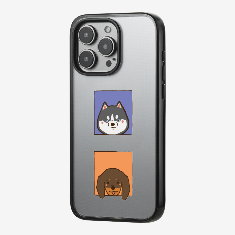 Dachshund and Husky Phone Case