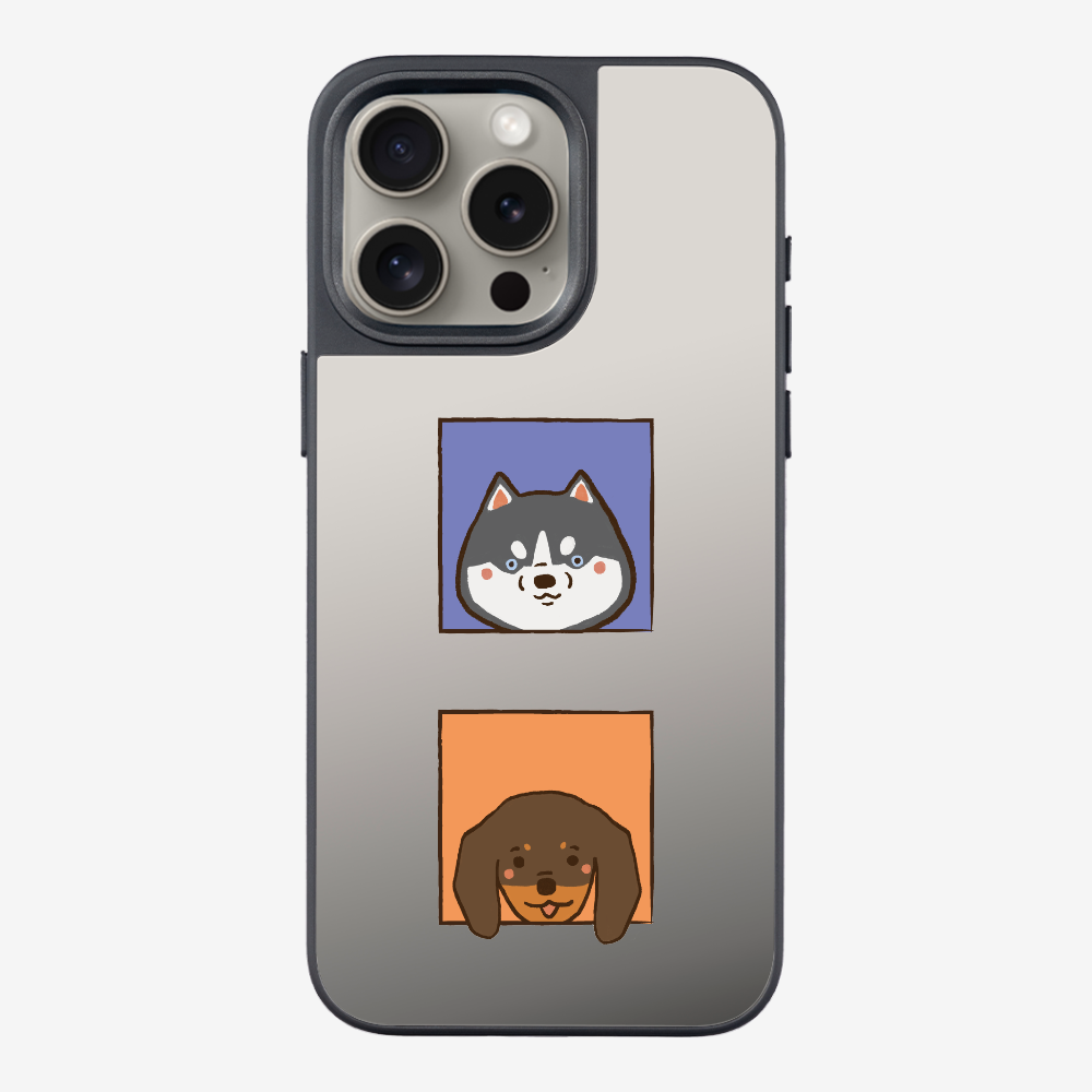 Dachshund and Husky Phone Case