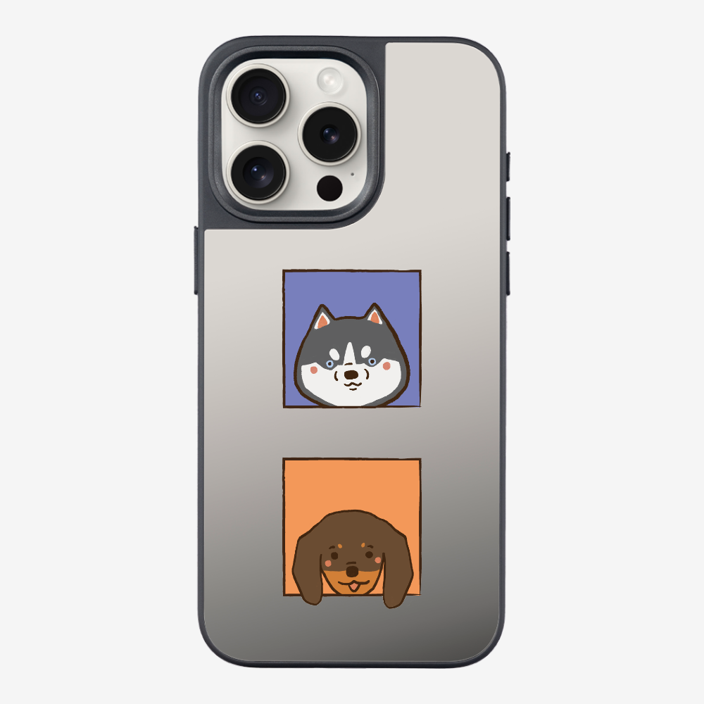 Dachshund and Husky Phone Case