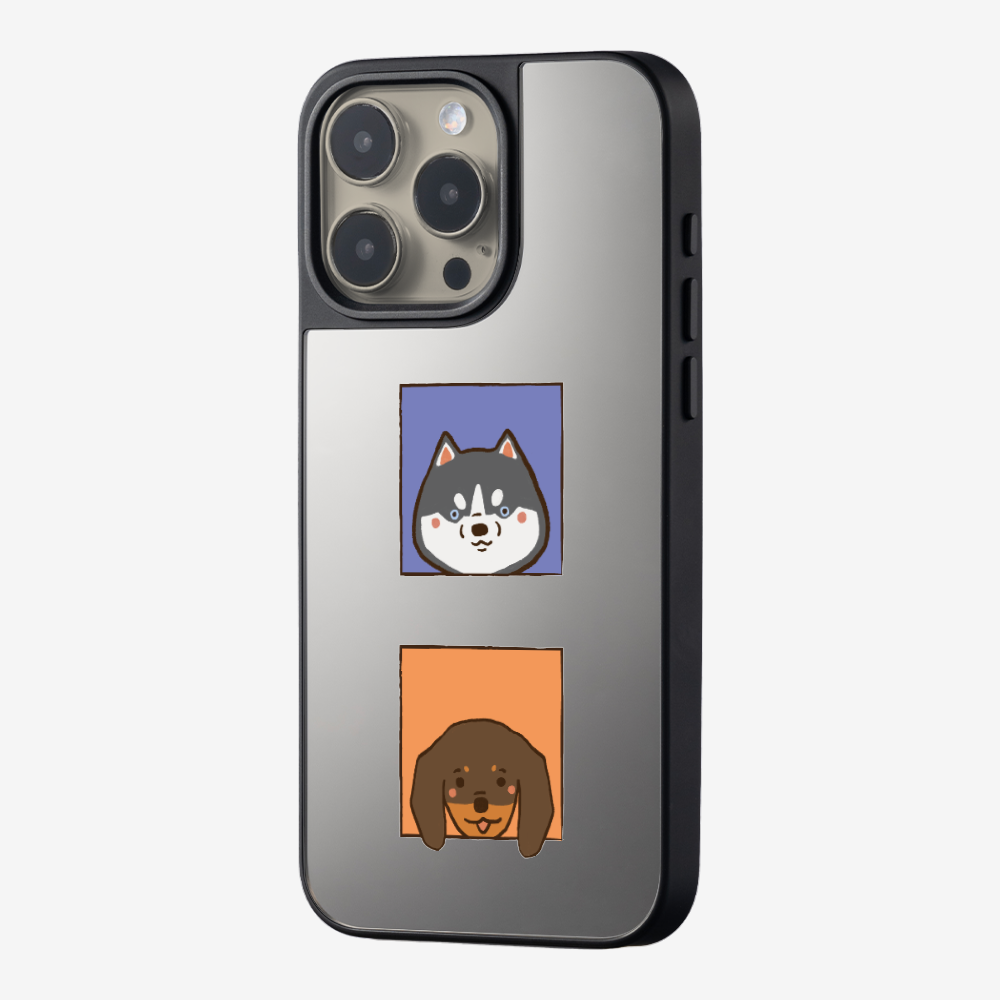 Dachshund and Husky Phone Case