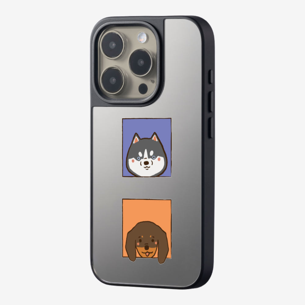 Dachshund and Husky Phone Case