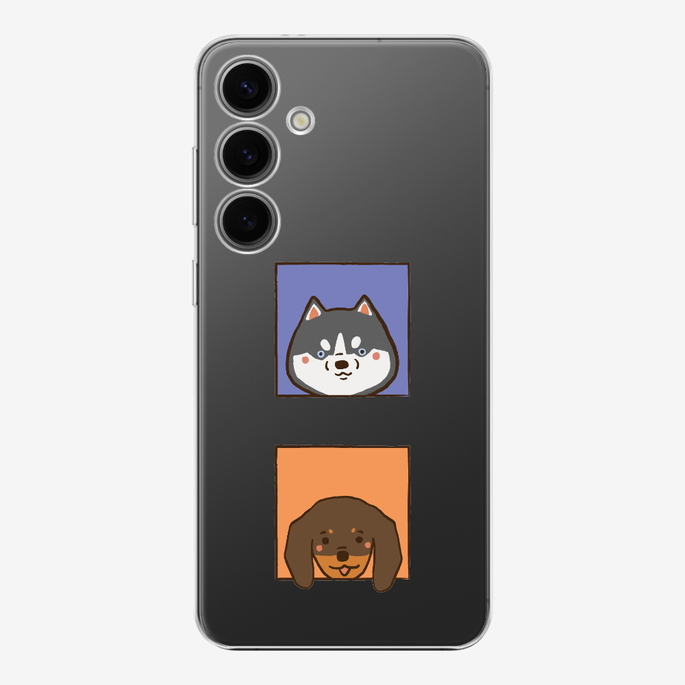 Dachshund and Husky Phone Case