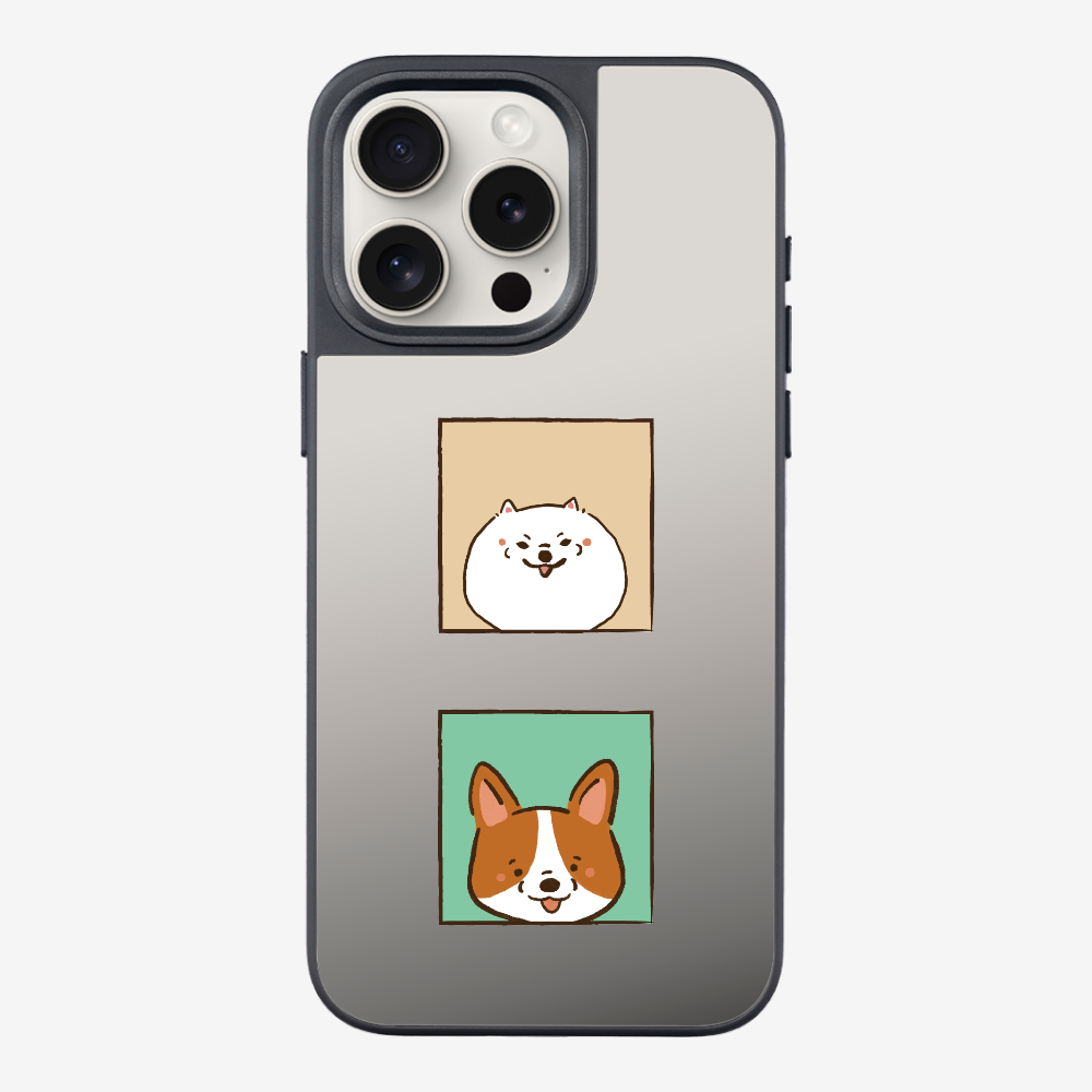 Pomeranian and Corgi Phone Case