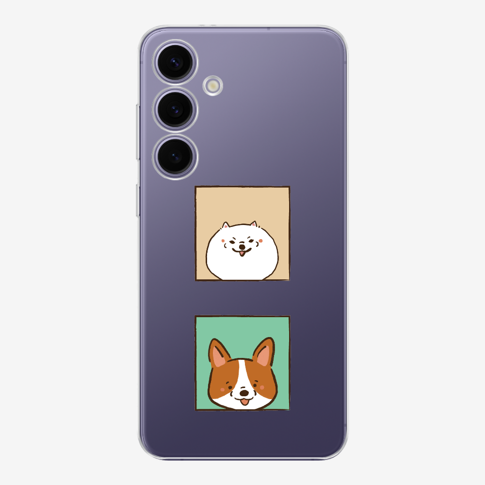 Pomeranian and Corgi Phone Case