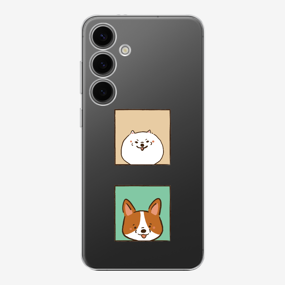 Pomeranian and Corgi Phone Case