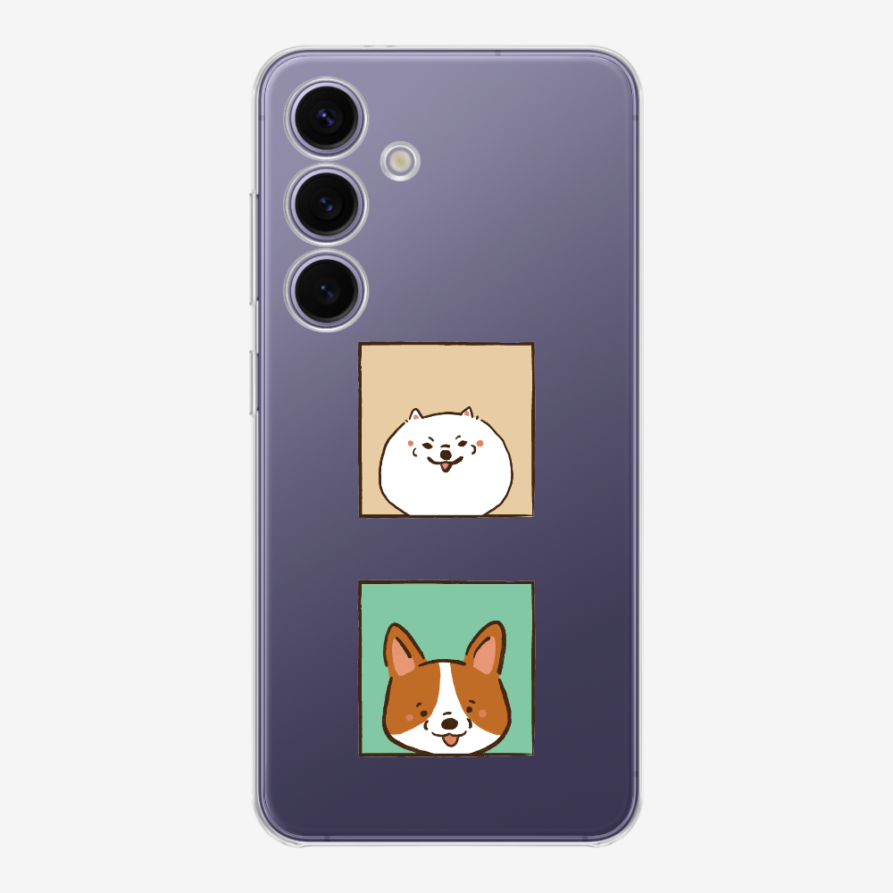 Pomeranian and Corgi Phone Case