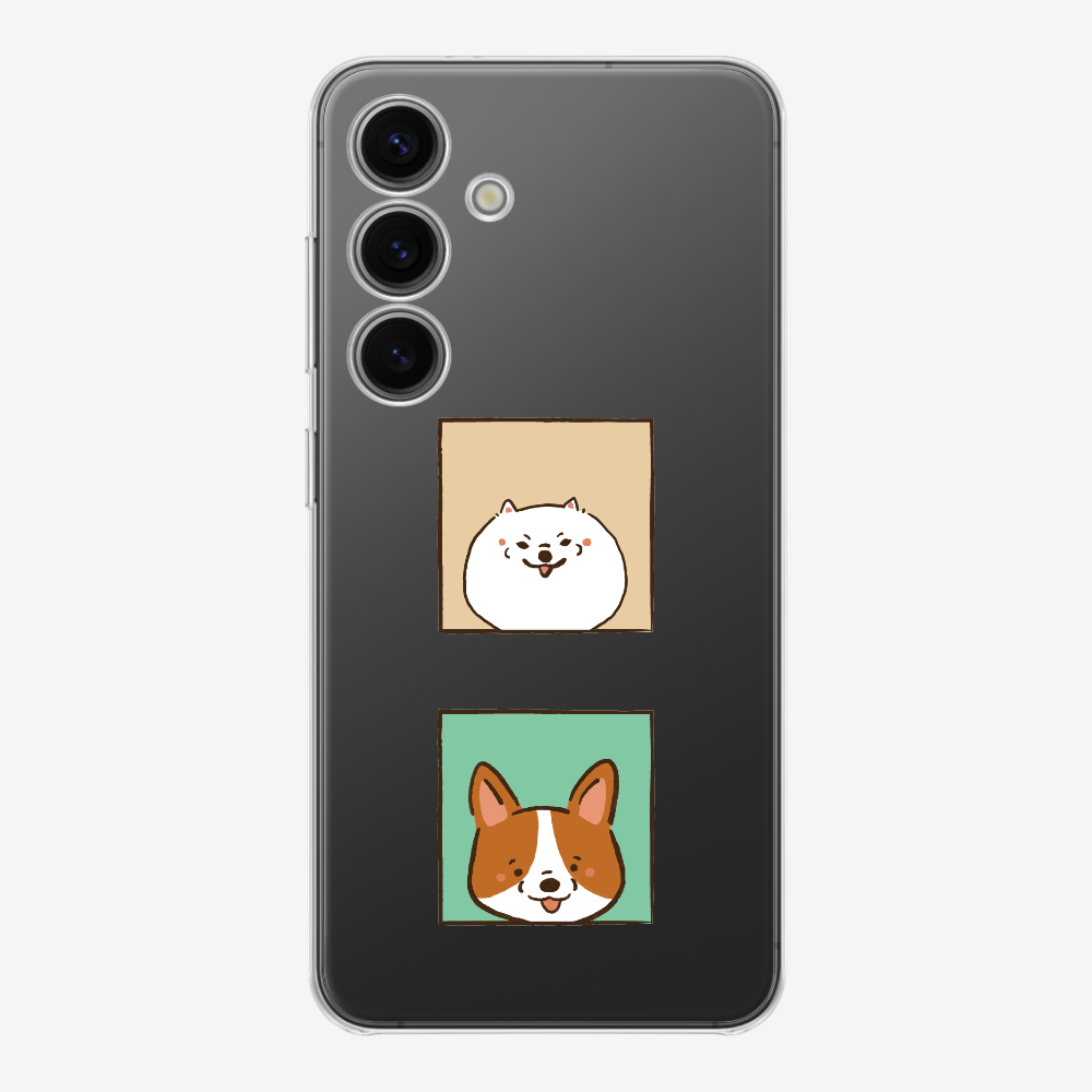 Pomeranian and Corgi Phone Case