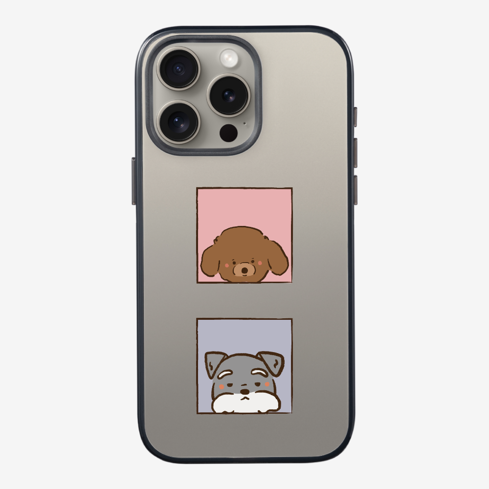 Poodle and Schnauzer Phone Case