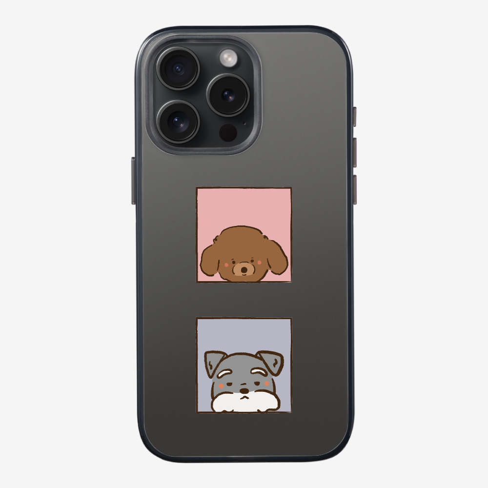 Poodle and Schnauzer Phone Case