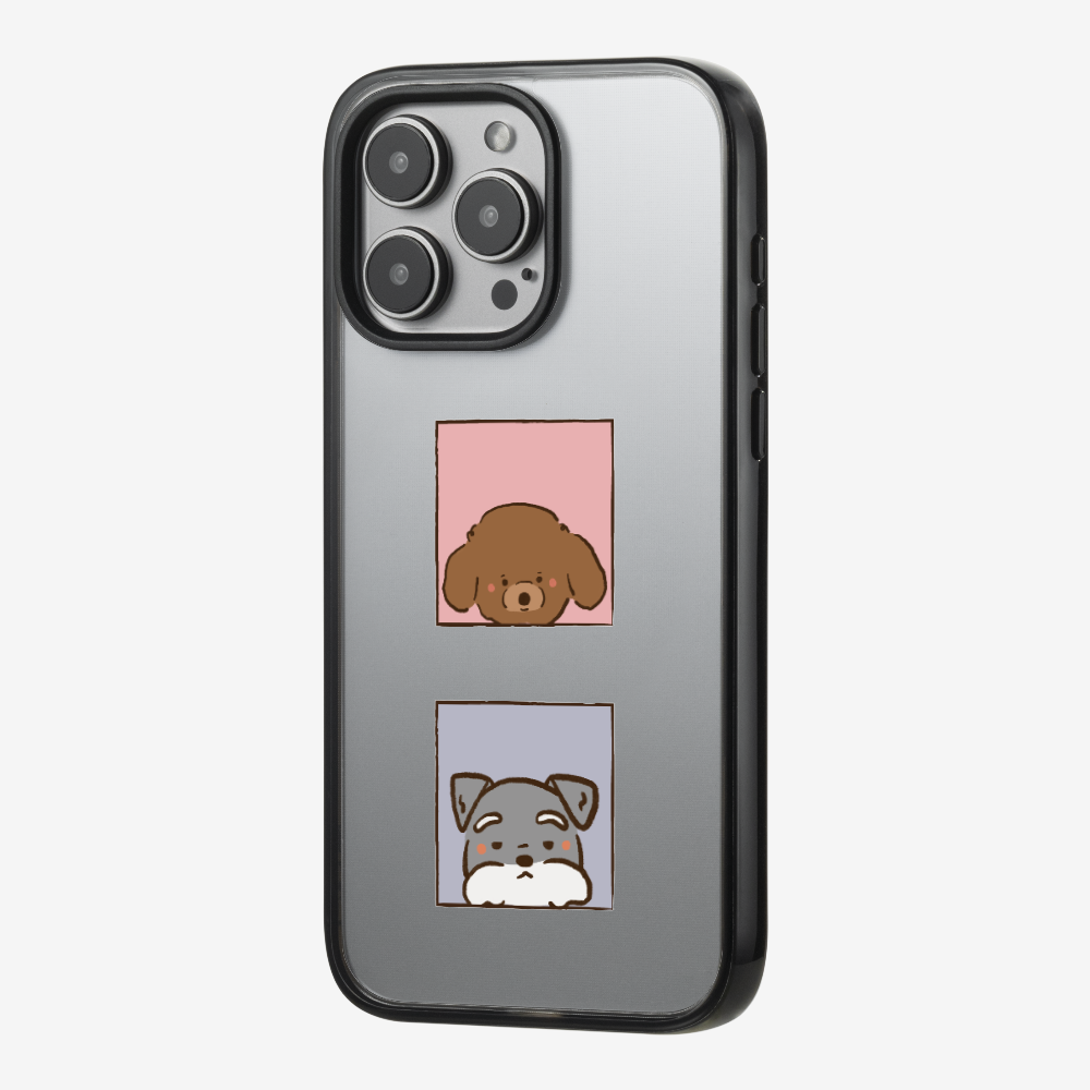 Poodle and Schnauzer Phone Case