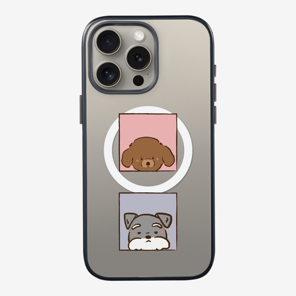 Poodle and Schnauzer Phone Case