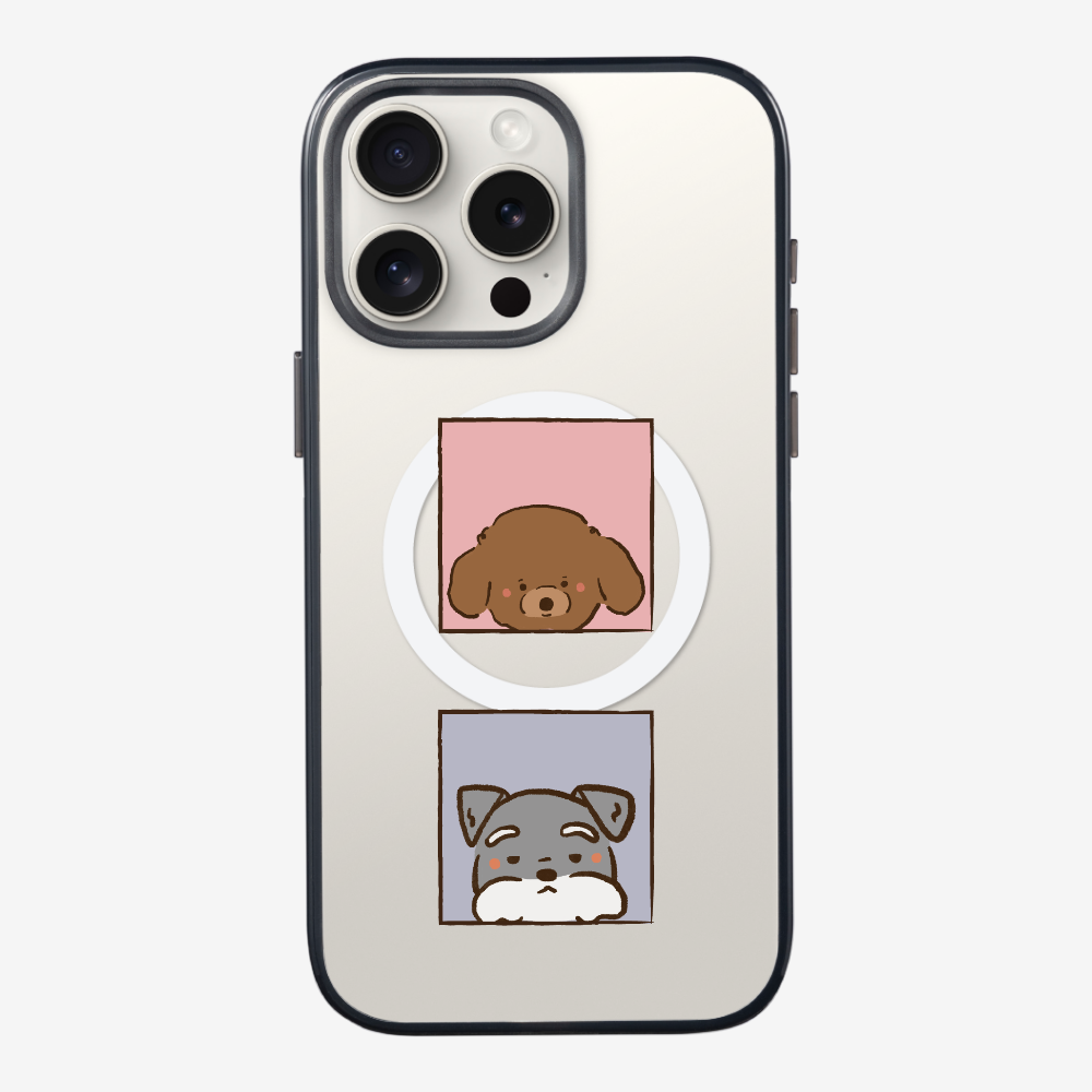 Poodle and Schnauzer Phone Case