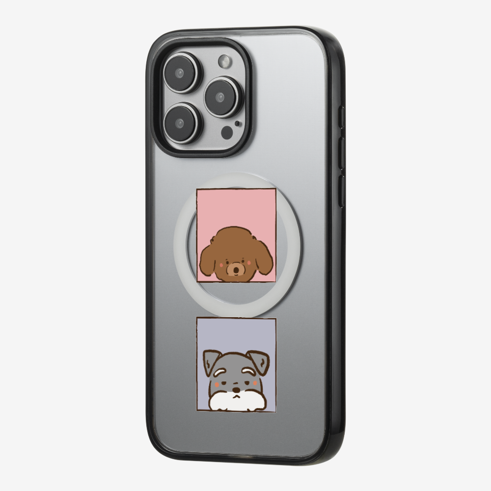 Poodle and Schnauzer Phone Case