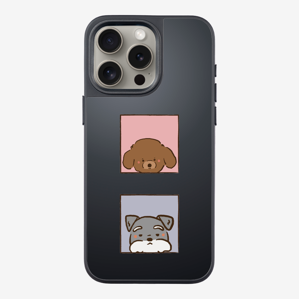 Poodle and Schnauzer Phone Case