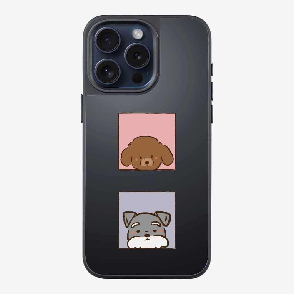 Poodle and Schnauzer Phone Case