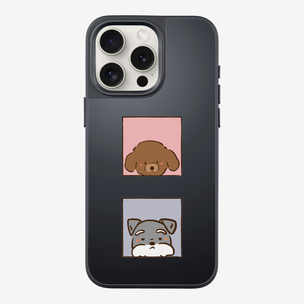 Poodle and Schnauzer Phone Case