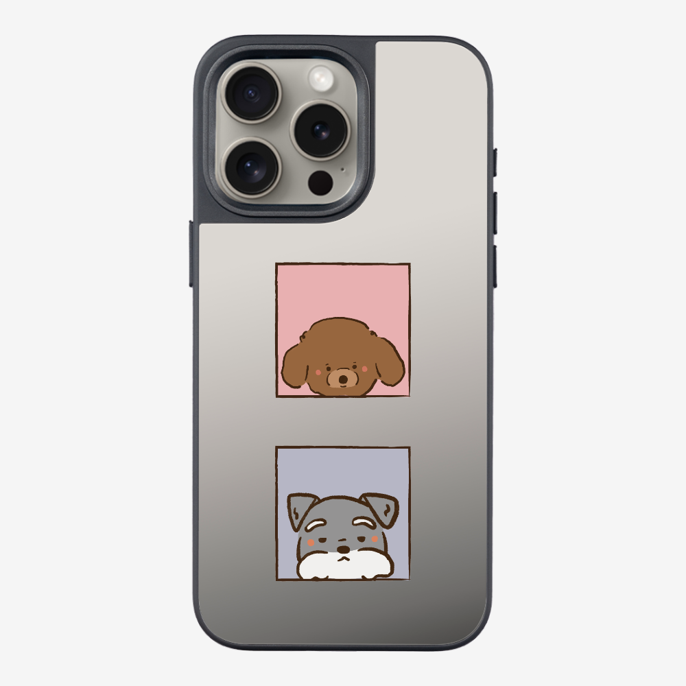 Poodle and Schnauzer Phone Case