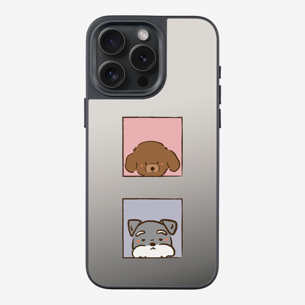 Poodle and Schnauzer Phone Case