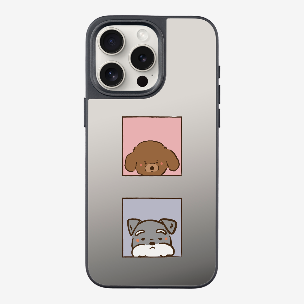 Poodle and Schnauzer Phone Case