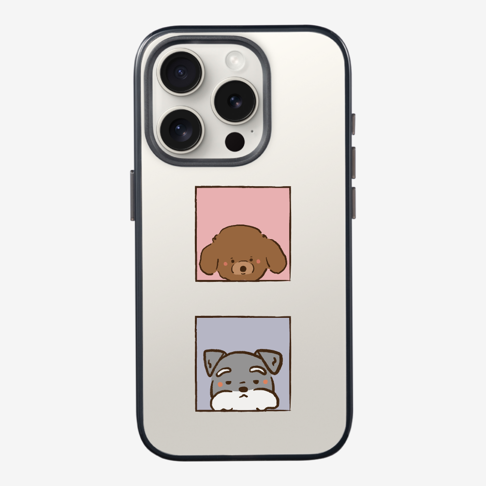 Poodle and Schnauzer Phone Case