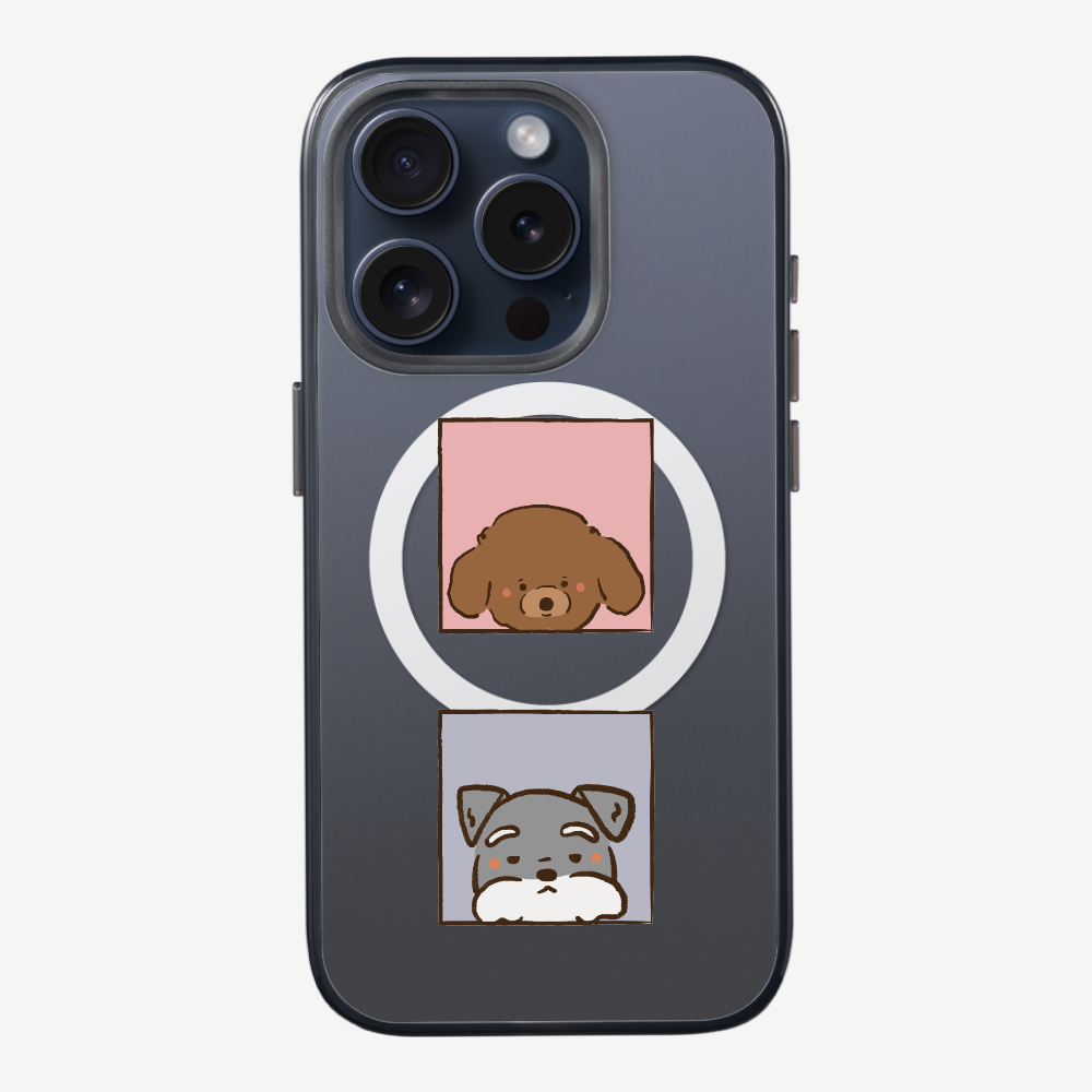 Poodle and Schnauzer Phone Case